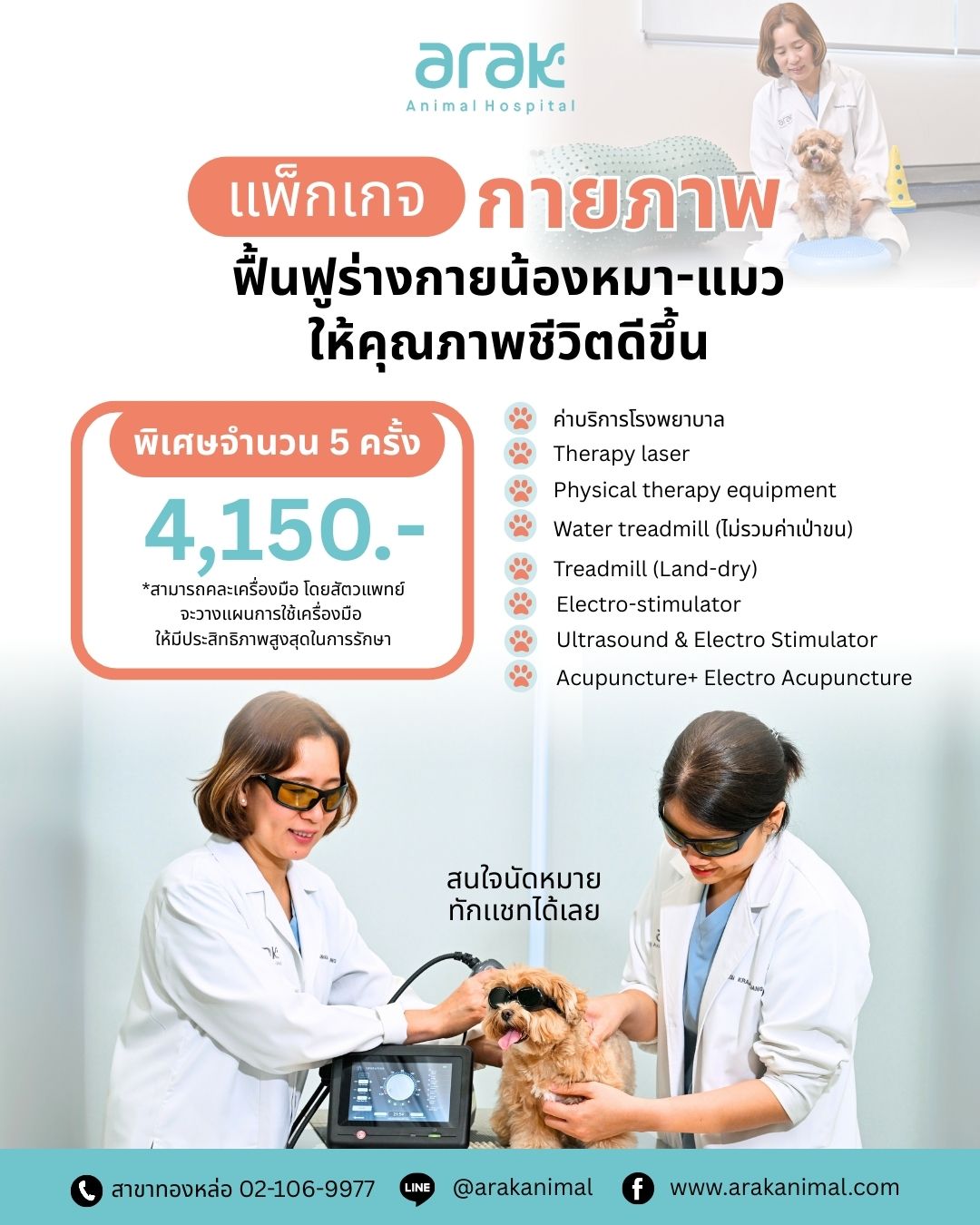 Pet Rehabilitation Package at Arak Animal Hospital – Expert Care for Your Dog or Cat